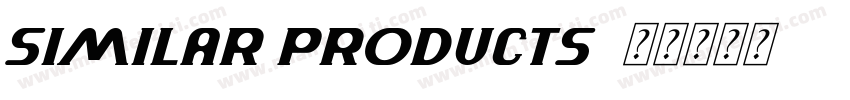 similar products字体转换